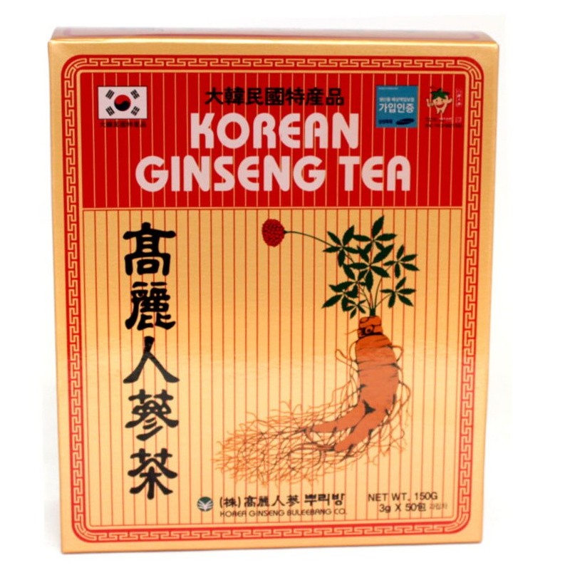 Té de Ginseng Coreano Caja 50 Bolsitas